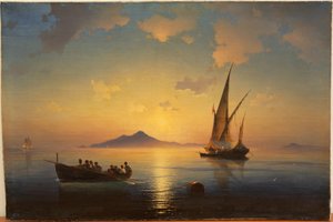 The Bay of Naples par Aivazovsky, Ivan Konstantinovich (1817-1900) 作者 伊万·康斯坦丁诺维奇·艾瓦佐夫斯基