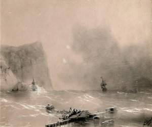 1854年11月14日，英国舰队在巴拉克拉瓦（Balaclava）沿海发生的灾难 作者 伊万·康斯坦丁诺维奇·艾瓦佐夫斯基