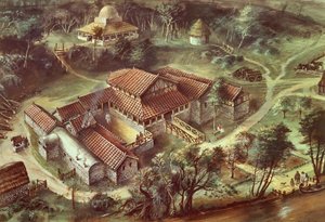Lullingstone罗马别墅, AD360, c1990-2010 作者 伊万·拉普