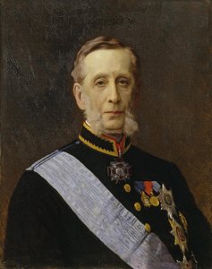 伯爵彼得·亚历山德罗维奇·瓦卢耶夫伯爵的肖像1815-1890，1880年