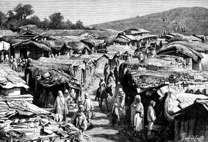 贝尼·拉马西斯（Beni-Ramasses）街区，阿尔及利亚，康斯坦丁，1895年。 作者 伊凡（Ivan Pranishnikoff）