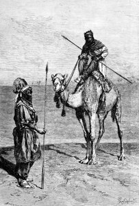 1895年，图阿雷格斯在旅途中，北非。 作者 伊凡（Ivan Pranishnikoff）