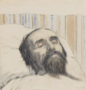 Malevich在他的死床上