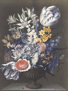 大理石桌上的花瓮 作者 是的西姆森