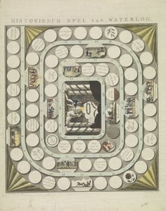 滑铁卢游戏，1815 年
历史上的滑铁卢游戏（标题在实物上） 作者 亨德里克·莫莱尼泽