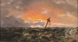 海景与沉船 作者 约翰·克里斯蒂安·达尔
