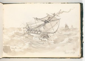公海上的三艘帆船 作者 约翰·克里斯蒂安·达尔
