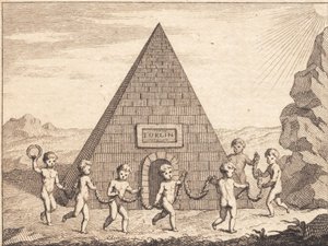 七个孩子在金字塔前跳舞 作者 JF克莱门斯
