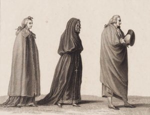 三位葡萄牙旅行者。用于 J. Murphy："1789-90 葡萄牙游记"。 作者 JF克莱门斯