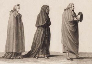 三位葡萄牙旅行者。用于 J. Murphy："1789-90 葡萄牙游记"。 作者 JF克莱门斯
