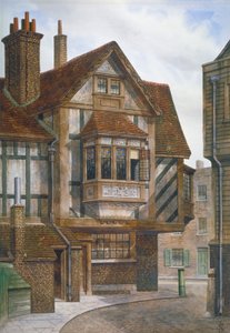 伦敦市Bishopsgate的房屋，1860年。                                                作者 JL斯图尔特