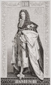 詹姆斯二世（1633-1701）来自“英国和苏格兰历史插图”第一卷（版画）