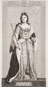 安妮女王（1665-1714）来自“英国和苏格兰历史插图”第二卷