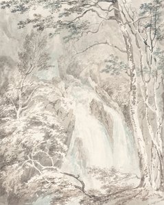 一个瀑布，17951796。 作者 约瑟夫·马洛德·威廉·特纳
