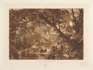 Aesacus and Hesperie, Vide Ovid Metamorphosis, Book XI Liber Studiorum, part X..., January 1, 1819. 作者 约瑟夫·马洛德·威廉·特纳