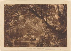 Aesacus和Hesperie，1819年出版。 作者 约瑟夫·马洛德·威廉·特纳