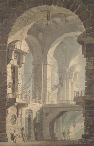 黑暗监狱，1790-99。 作者 约瑟夫·马洛德·威廉·特纳