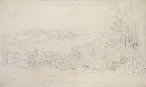 洛瑟城堡公园的远景，1809年 作者 约瑟夫·马洛德·威廉·特纳