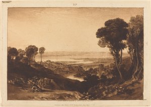 塞文河和怀伊河的交界处，1811年出版。 作者 约瑟夫·马洛德·威廉·特纳