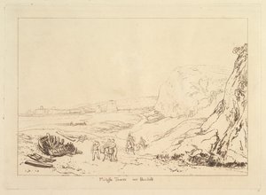 贝斯希尔附近的马特罗塔，苏塞克斯Liber Studiorum，第七部分，板块34，1811年。 作者 约瑟夫·马洛德·威廉·特纳