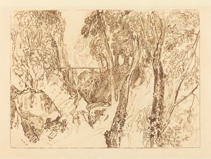 大沙特河附近的磨坊，1816年出版。 作者 约瑟夫·马洛德·威廉·特纳
