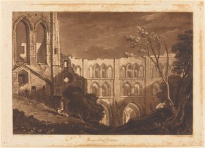 Rivaux Abbey，1812年出版。 作者 约瑟夫·马洛德·威廉·特纳