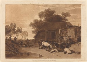 草场》，1808年出版。 作者 约瑟夫·马洛德·威廉·特纳