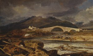 珀斯郡Tummel桥，1802年至1803年间。 作者 约瑟夫·马洛德·威廉·特纳