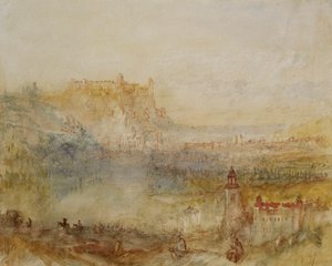 乌尔兹堡"，约1841年 作者 约瑟夫·马洛德·威廉·特纳