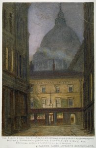 伦敦市卡特巷的黑天鹅酒馆，1870年
