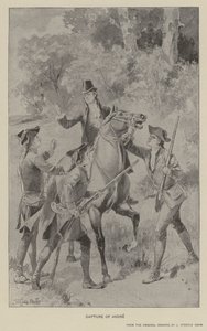 捕获安德烈（石版画） 作者 J.（之后）尖塔·戴维斯（Steeple Davis）