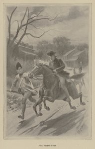 保罗·里维尔的骑行（石版画）