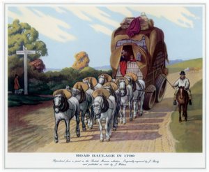 1790年的公路运输》，1820年。 作者 J贝利