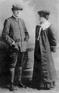 Mabel Hackney和Laurence Irving，1907年。