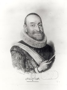 Theodore Agrippa d&39;Aubigne的肖像（1552-1630） 作者 伯特