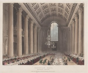 Egyptian Hall, Mansion House, January 1, 1809. ，1809年1月1日。