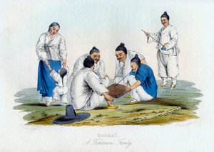 渔民家庭（Koorai），1848年。 作者 J·布尔