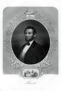 1862-1867年，美国政治家亚伯拉罕·林肯总统。 作者 杰西·麦克雷