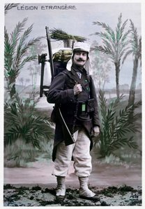 法国外国退伍军人，1900年左右。