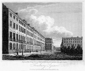 芬斯伯里广场（Finsbury Square），伦敦，1817年。