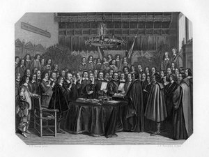 1648 c1870年宣誓批准《明斯特条约》。