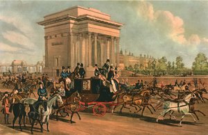 海德公园角，约1838年。  