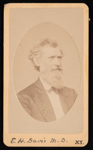埃德温-汉密尔顿-戴维斯1811-1888年的肖像，1888年之前。 作者 J力