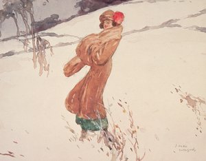在雪中（wc在纸上） 作者 麦克维尔森