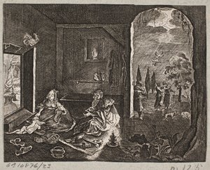 插图 til Adam Olearius，"Persianischer Rosenthal von einem Sinnreichen Poeten Schich Saadi[......]"，石勒苏益格，1660 年