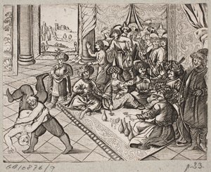 插图 til Adam Olearius，"Persianischer Rosenthal von einem Sinnreichen Poeten Schich Saadi[......]"，石勒苏益格，1660 年