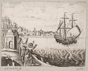 插图 til Adam Olearius，"Persianischer Rosenthal von einem Sinnreichen Poeten Schich Saadi[......]"，石勒苏益格，1660 年
