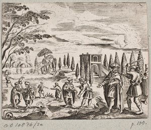 插图 til Adam Olearius，"Persianischer Rosenthal von einem Sinnreichen Poeten Schich Saadi[......]"，石勒苏益格，1660 年