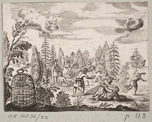 插图 til Adam Olearius，"Persianischer Rosenthal von einem Sinnreichen Poeten Schich Saadi[......]"，石勒苏益格，1660 年
