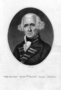 理查德·豪（Richard Howe）1726-1799，英国海军上将1st Earl Howe，十九世纪。